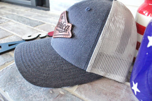 America Diamond Genuine Leather Patch Hat