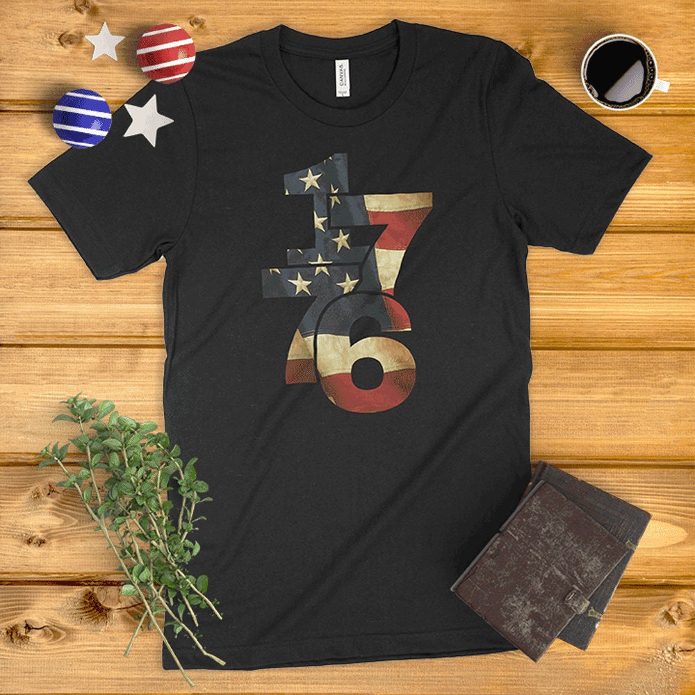 1776 American Flag Ladies' T-Shirt