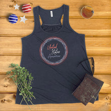 Load image into Gallery viewer, United States of America Circle Wreath Ladies&#39; Tank Top
