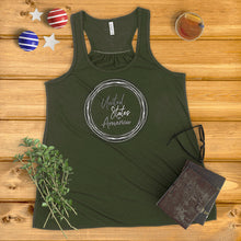 Load image into Gallery viewer, United States of America Circle Wreath Ladies&#39; Tank Top
