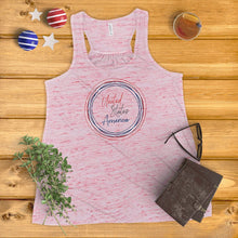 Load image into Gallery viewer, United States of America Circle Wreath Ladies&#39; Tank Top
