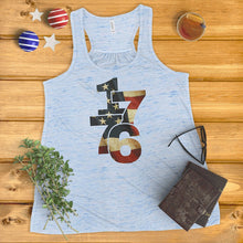 Load image into Gallery viewer, 1776 Vintage American Flag Ladies&#39; Tank Top
