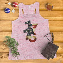 Load image into Gallery viewer, 1776 Vintage American Flag Ladies&#39; Tank Top
