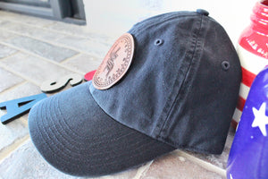 USA 50 Stars Genuine Leather Patch Hat