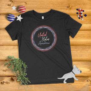 United States of America Circle Wreath Kids' T-Shirt